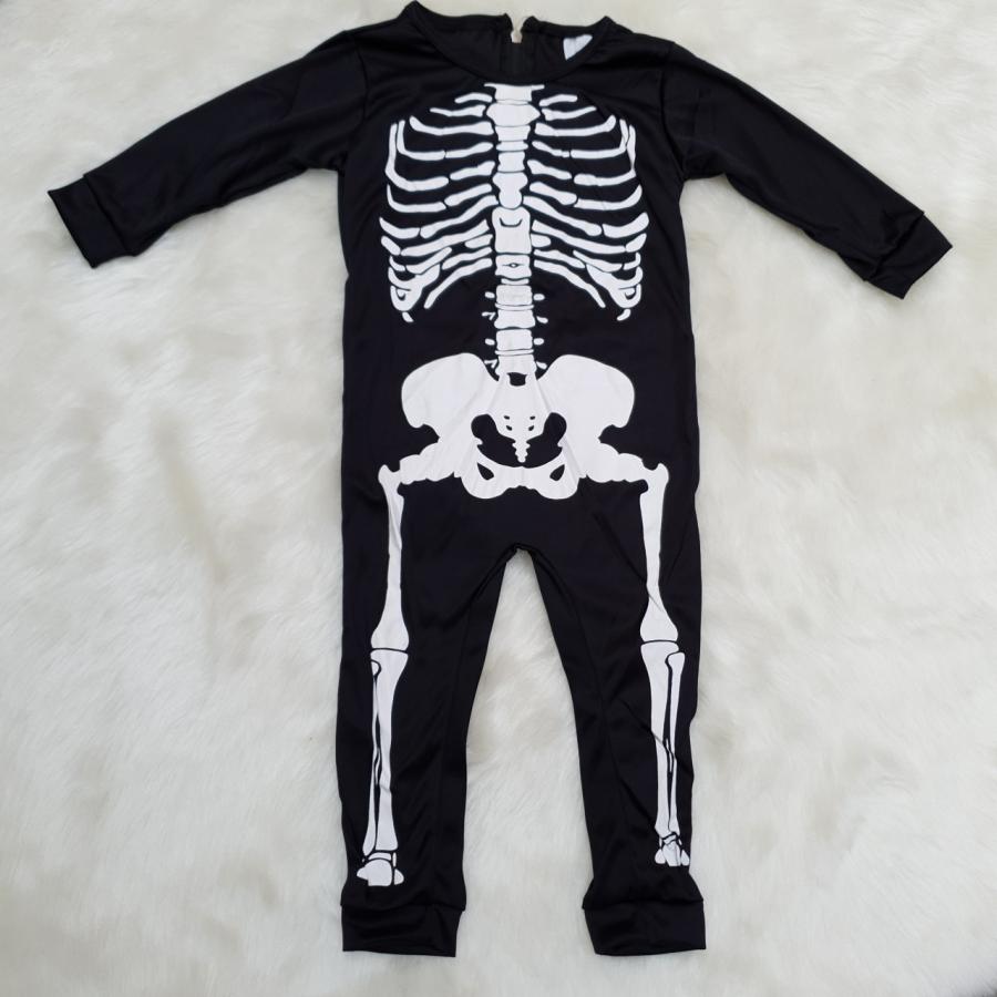 Fantasia Halloween Infantil Esqueletinho Baby - Extra Festas