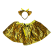 C81804 - KIT FANTASIA ANIMAIZINHOS 2 PEÇAS SAIA DE TULE 30cm E TIARA