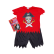 F104B - Fantasia Pirata Johnny Baby Camiseta e Bermuda