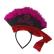 C00186- TIARA PIRATA  ORNADA COM FLORES-CORES SORTIDAS