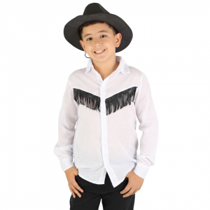 J305 - Camisa Unissex Country com Franja Infantil      