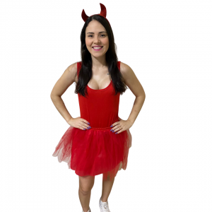 F387 - DIABINHA BODY E SAIA HALLOWEEN ADULTA      