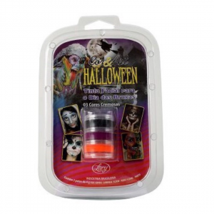 H1096 - MAQUIAGEM HALLOWEEN KIT COM 03 CORES      