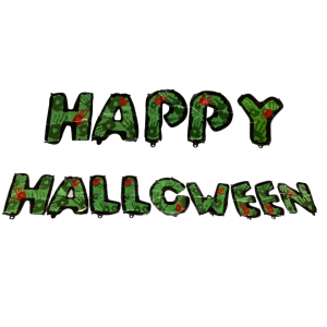 H22023- KIT 14 LETRAS COM 40cm HAPPY HALLOWEEN COM SELO DO INMETRO      