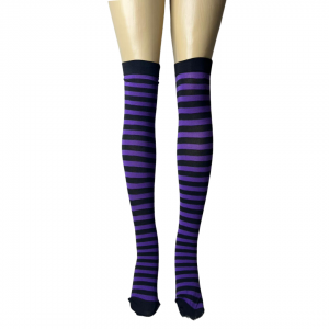 H23068 - MEIA LISTRADA 65 cm DE HALLOWEEN CORES SORTIDAS      