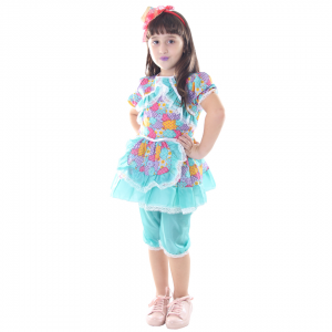 J203 - Vestido Gracinha Com Bermuda Infantil